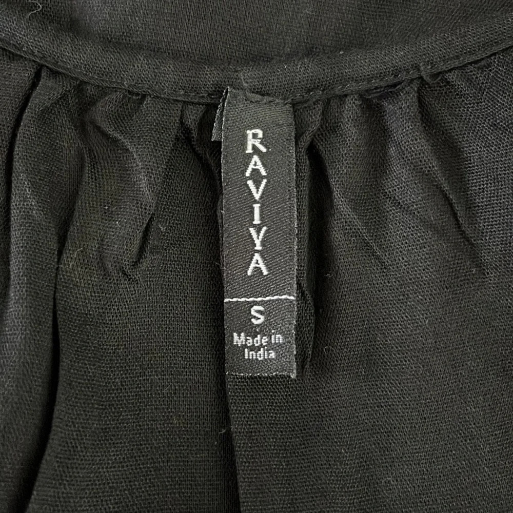 Raviya black see through tiered cover up size S - Picture 10 of 11